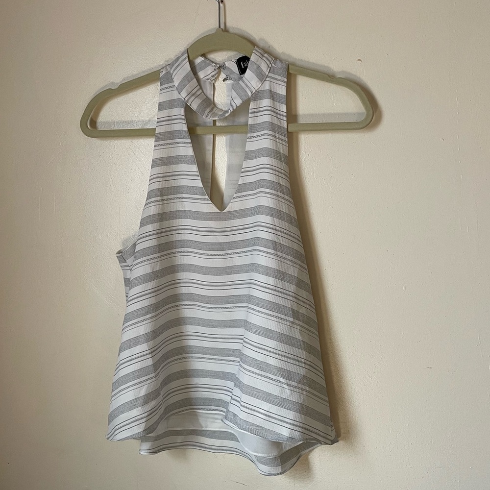 High neck tank top, fabrik, small
